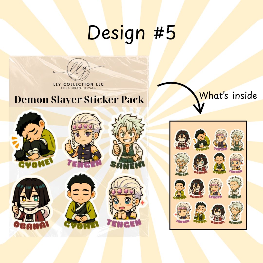 Demon Slayer Sticker Pack- Collection 1