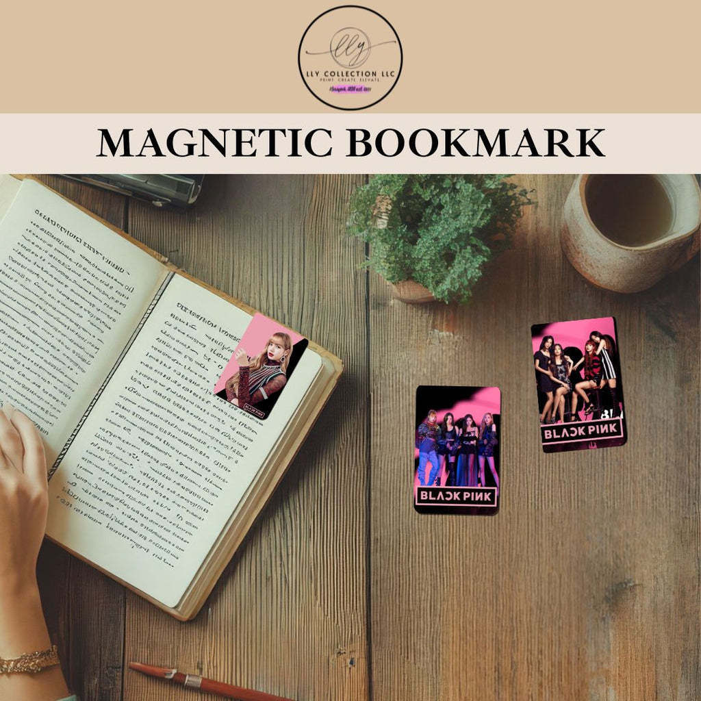 Black Pink- Magnetic Bookmarks