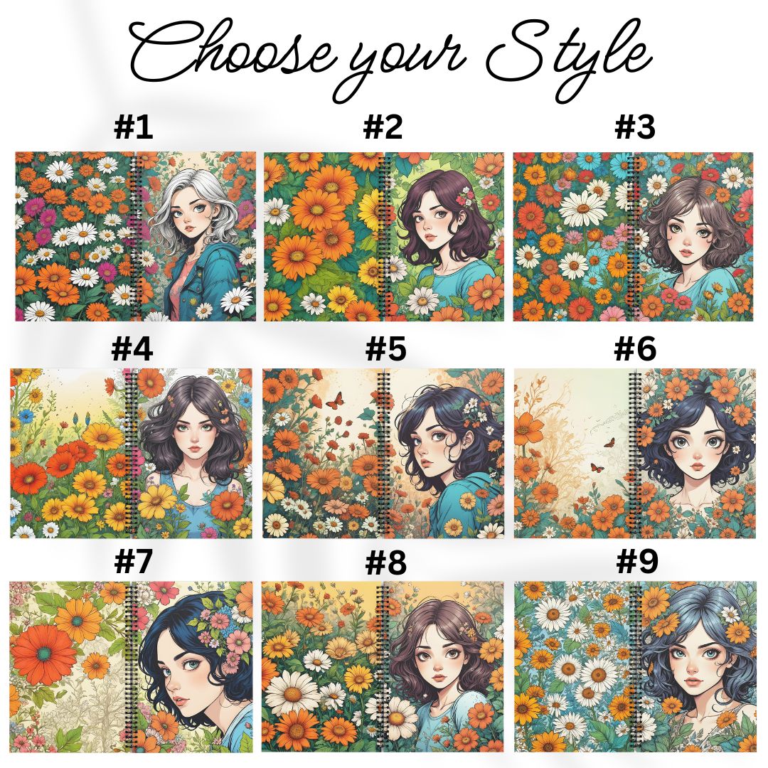 Floral Notebooks for Women
