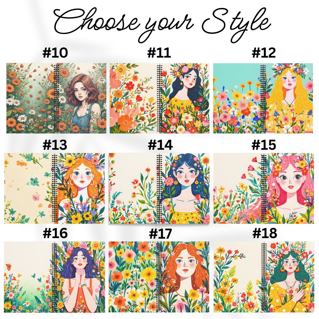 Floral Notebooks for Women