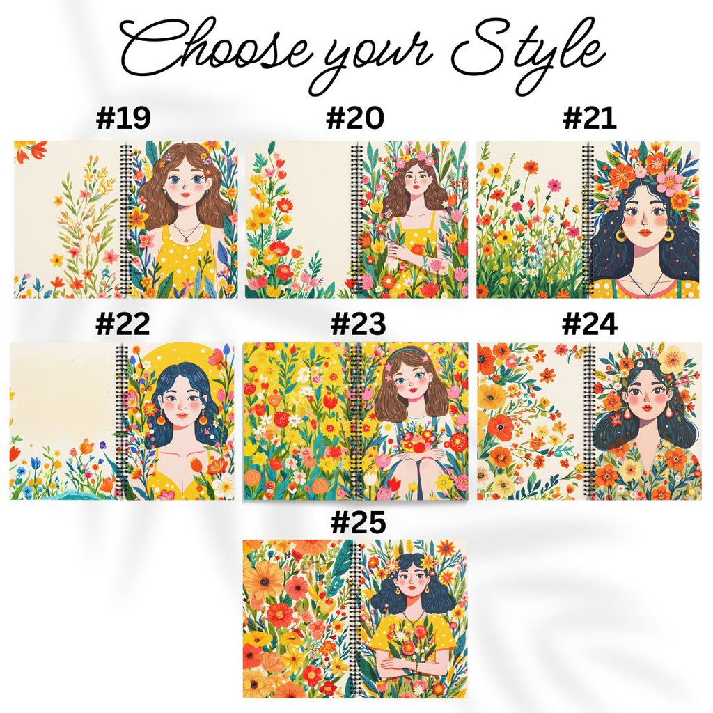 Floral Notebooks for Women