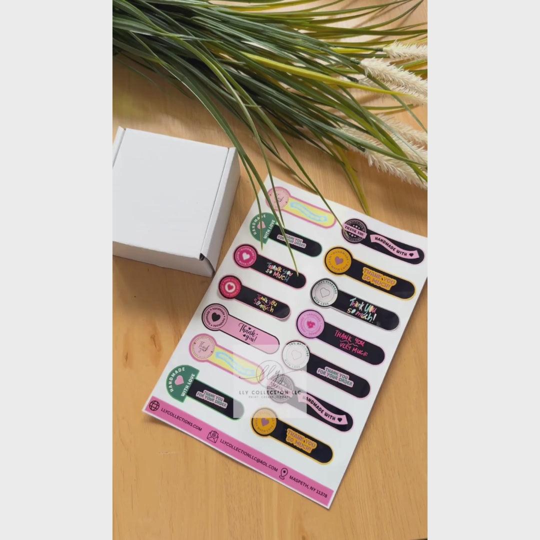 Thank You Package Seal Stickers